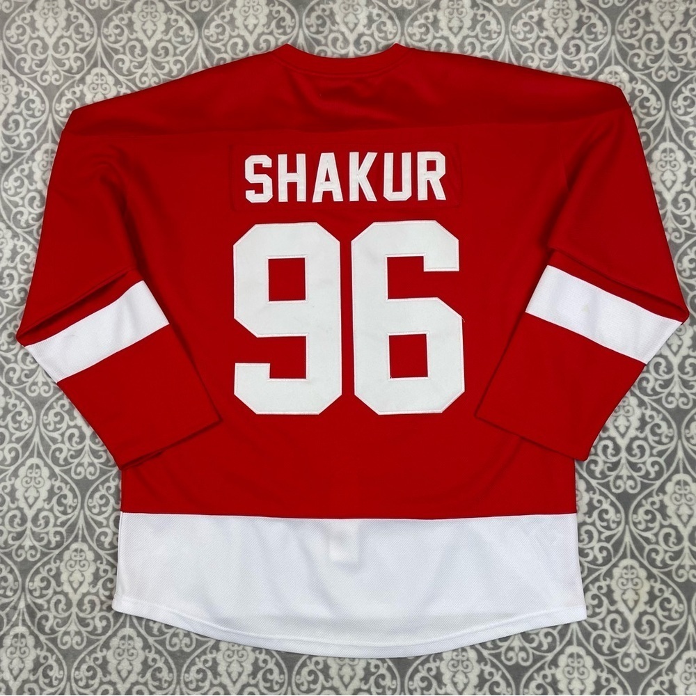 Detroit Red Wings jersey 2pac boxy red drop shoulder oversized men's XXL